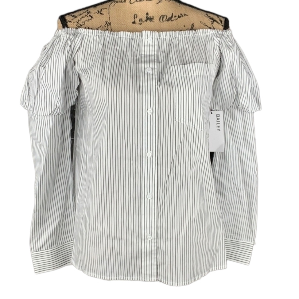 BAILEY 44 NEW striped sovereign top L - Picture 3 of 15